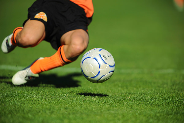 サッカーで捻挫する前の写真